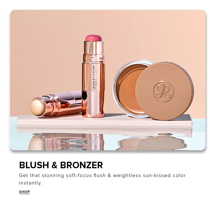 Blush & Bronzer. Get that stunning soft-focus flush & weightless un-kissed color instantly.