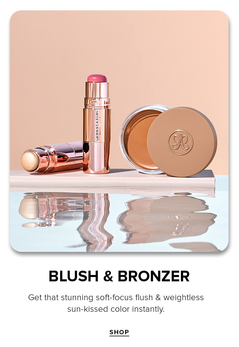 Blush & Bronzer. Get that stunning soft-focus flush & weightless un-kissed color instantly.